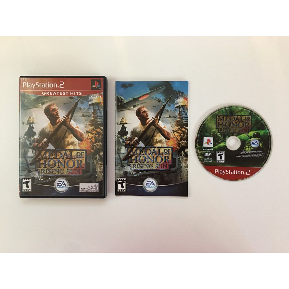 Medal Of Honor Rising Sun [Greatest Hits] PS2 (PlayStation 2, 2003) CIB Complete